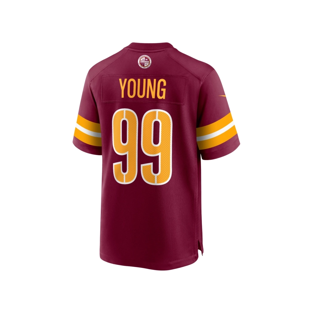 Mens Washington Commanders Chase Young Burgundy Game Jersey