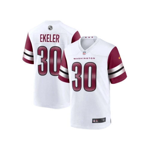 Mens Washington Commanders Austin Ekeler White Game Jersey