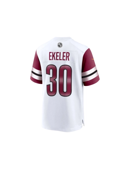 Mens Washington Commanders Austin Ekeler White Game Jersey