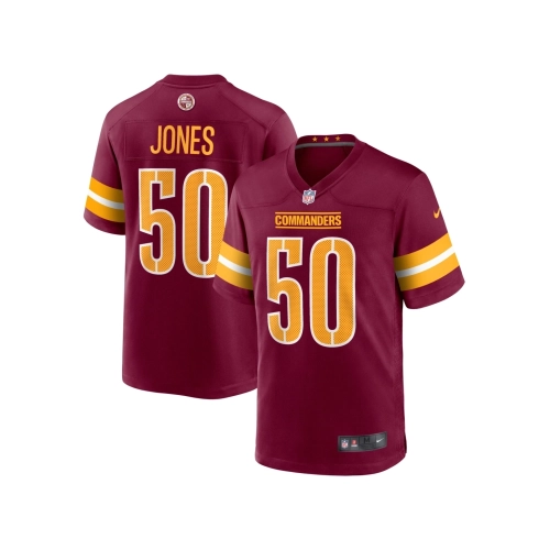 Mens Washington Commanders Andre Jones Jr. Burgundy Team Game Jersey