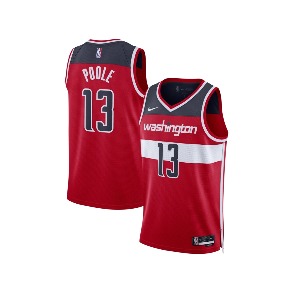 Unisex Washington Wizards Jordan Poole Red Swingman Jersey - Icon Edition