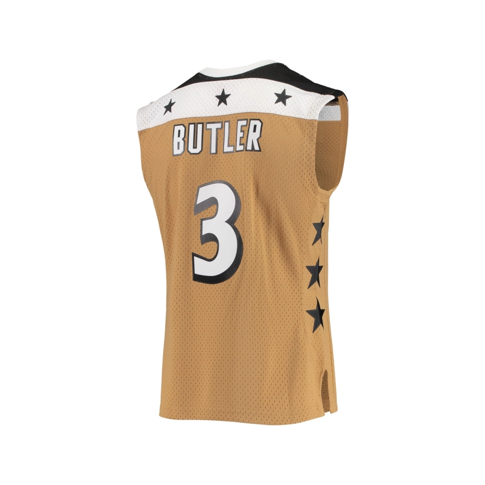 Mens Washington Wizards Caron Butler Gold 2001/02 Hardwood Classics Swingman Jersey