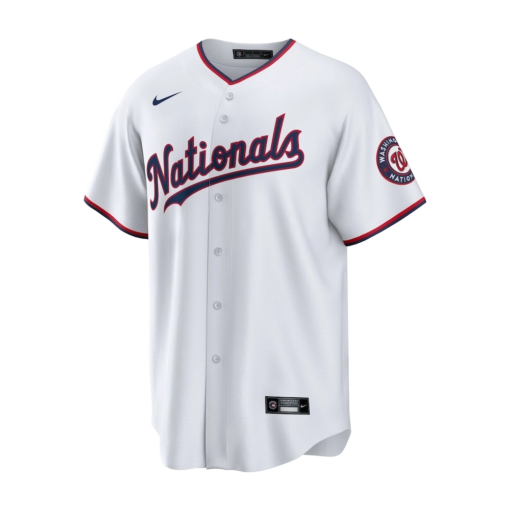 Mens Washington Nationals Stephen Strasburg White Home Replica Player Name Jersey