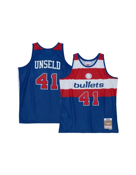 Mens Washington Bullets Wes Unseld Blue 1977/78 Hardwood Classics Swingman Jersey
