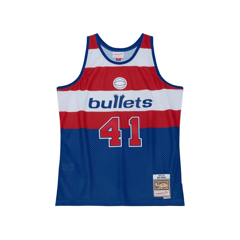 Mens Washington Bullets Wes Unseld Blue 1977/78 Hardwood Classics Swingman Jersey