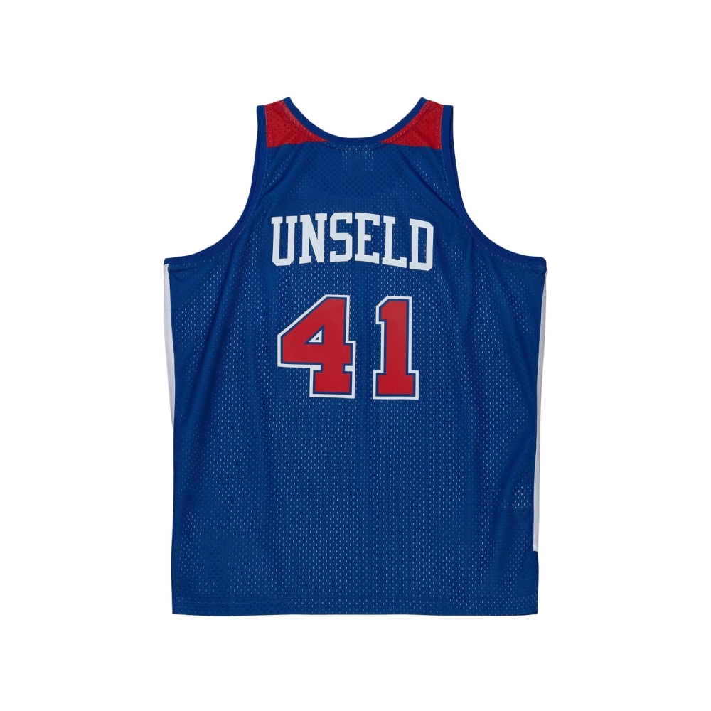 Mens Washington Bullets Wes Unseld Blue 1977/78 Hardwood Classics Swingman Jersey