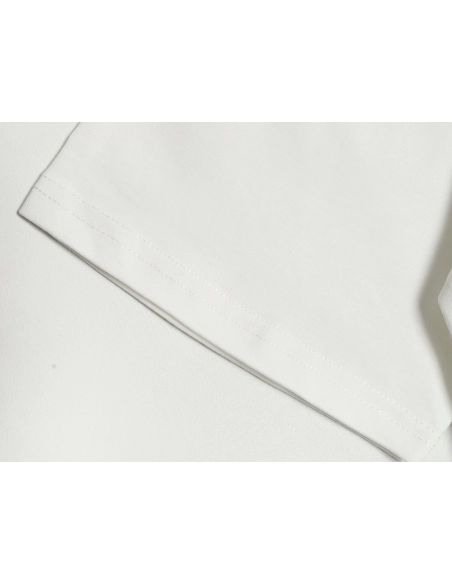 Off White Blur Oil Painting Arrow Cotton Short Sleeves,Off White