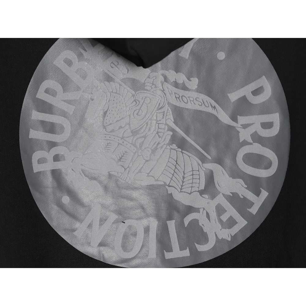 Burberry logo embroidered puff print hooded sweatshirt TSK1,Burberry