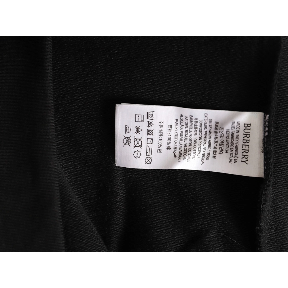 Burberry logo embroidered puff print hooded sweatshirt TSK1,Burberry