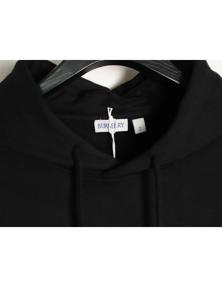 Burberry logo embroidered puff print hooded sweatshirt TSK1,Burberry