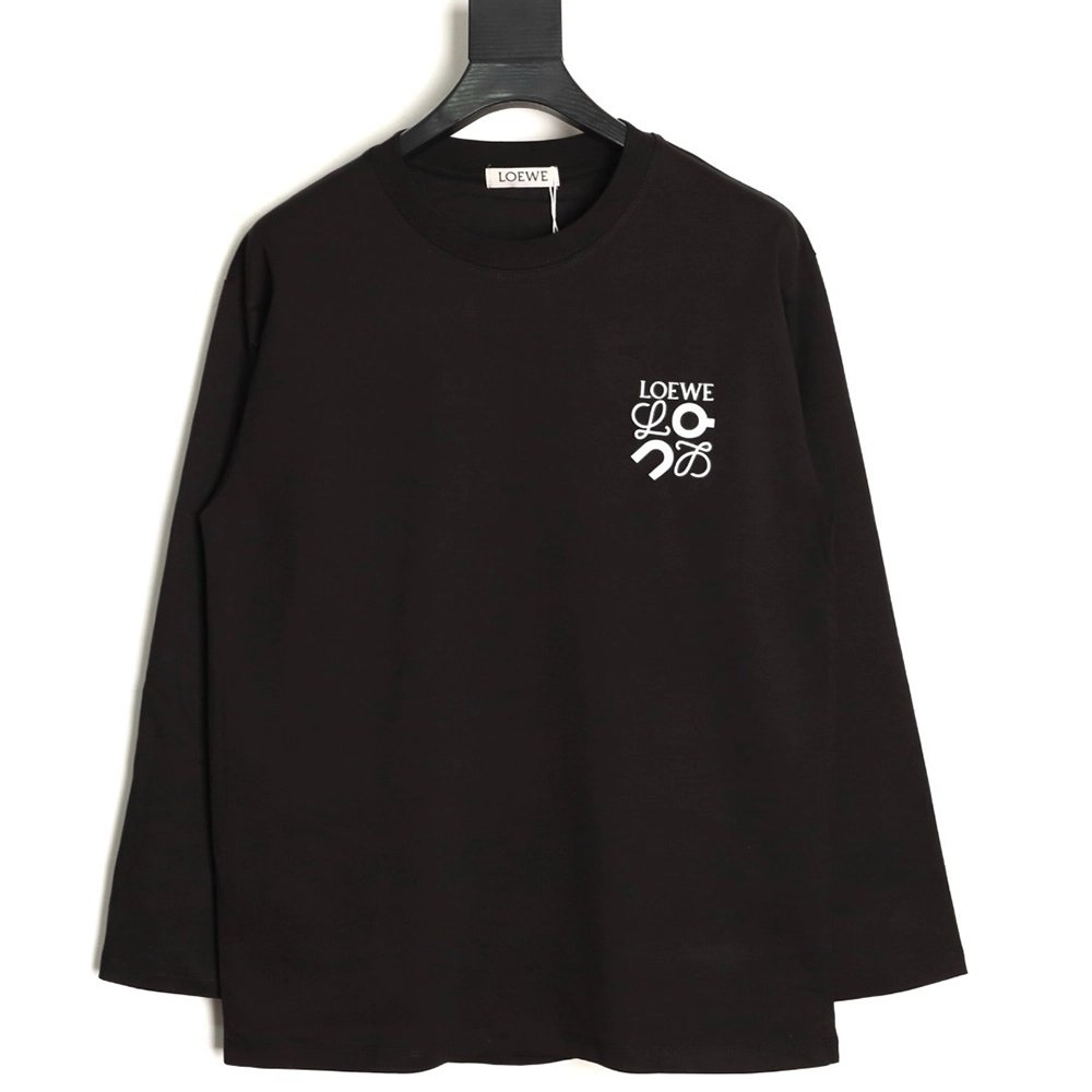 Loewe on co-branded logo embossed print long-sleeved T-shirt TSK1,Loewe