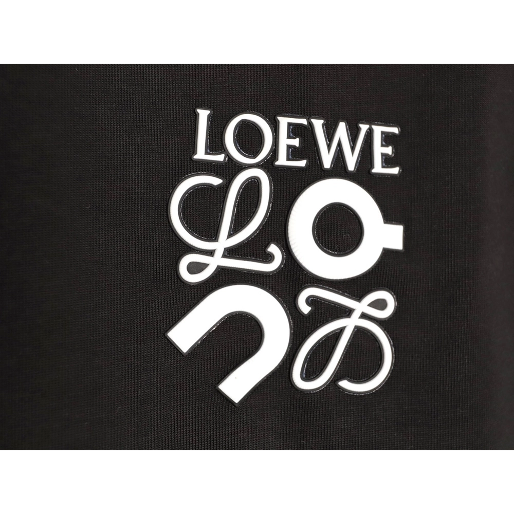 Loewe on co-branded logo embossed print long-sleeved T-shirt TSK1,Loewe