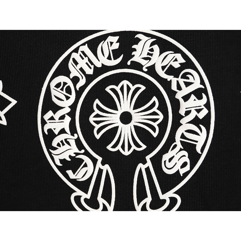 Chrome Hearts classic logo print crewneck sweatshirt TSK1,Chrome Hearts