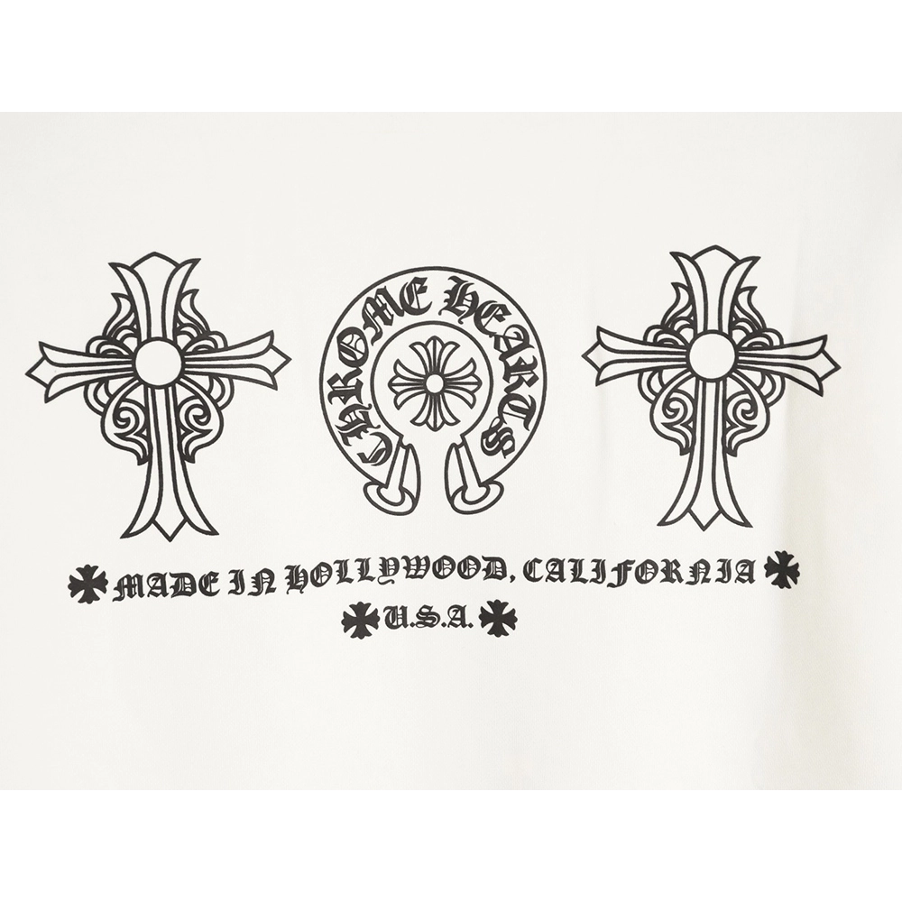 Chrome Hearts classic logo print crewneck sweatshirt,Chrome Hearts
