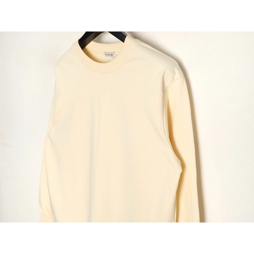 Burberry Check Patch Lettering Embroidered Crew Neck Sweatshirt,Burberry