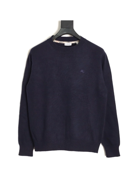 Burberry Warhorse embroidered crew neck knitted sweater TSK1,Burberry