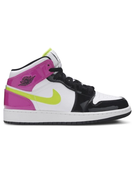 AIR JORDAN 1 MID SE GS CYBER ACTIVE FUCHSIA CZ9835 100,AIR JORDAN 1 MID,Air Jordan