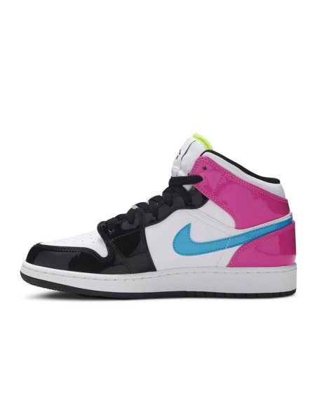 AIR JORDAN 1 MID SE GS CYBER ACTIVE FUCHSIA CZ9835 100,AIR JORDAN 1 MID,Air Jordan