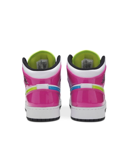 AIR JORDAN 1 MID SE GS CYBER ACTIVE FUCHSIA CZ9835 100,AIR JORDAN 1 MID,Air Jordan