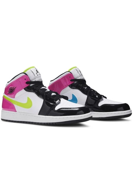 AIR JORDAN 1 MID SE GS CYBER ACTIVE FUCHSIA CZ9835 100,AIR JORDAN 1 MID,Air Jordan