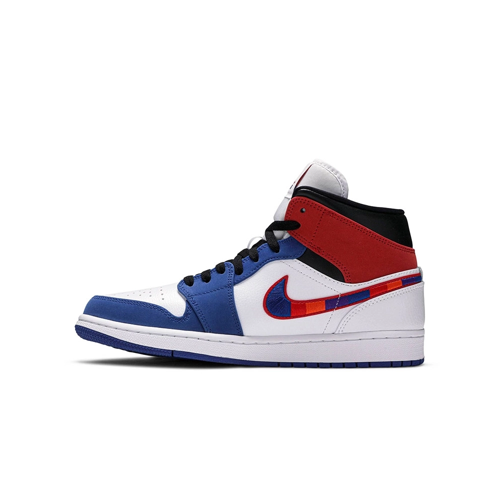 AIR JORDAN 1 MID MULTICOLORED SWOOSH 852542 146,AIR JORDAN 1 MID,Air Jordan