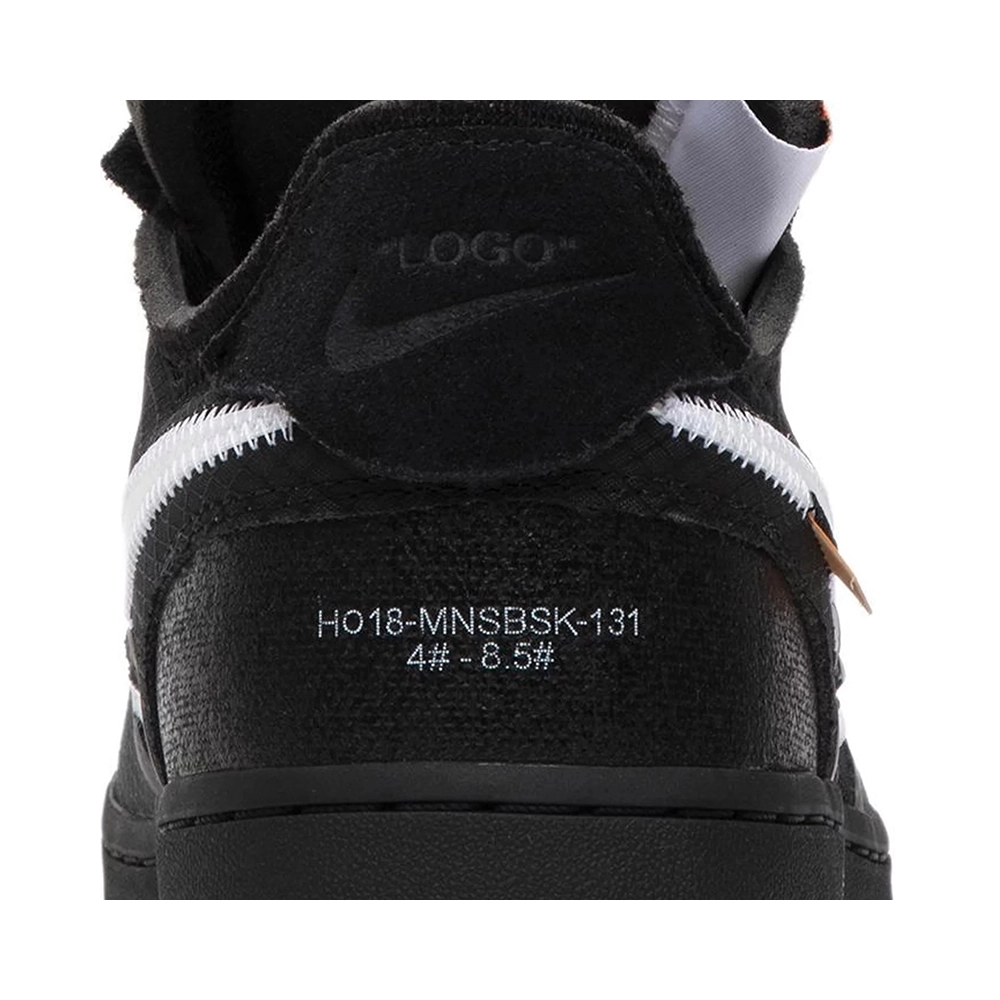 OffWhite x Air Force 1 Low Black,OFF-WHITE 1,OFF-WHITE,NIKE SHOES Reps