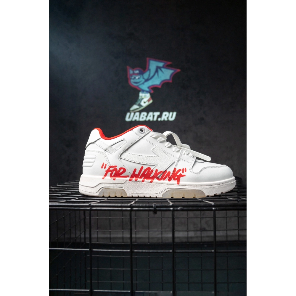 OffWhite Out of Office For Walking White Red,Off-White Out of Office,OFF-WHITE,NIKE SHOES Reps