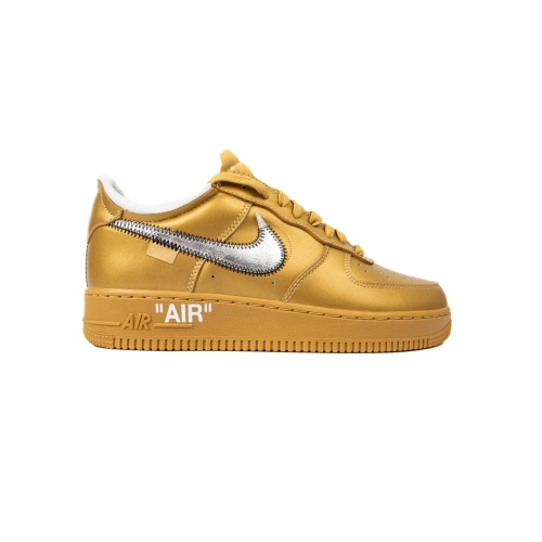 OFF WHITE Nike Air Force 1 Low Gold,NIKE AIR FORCE,NIKE SHOES Reps