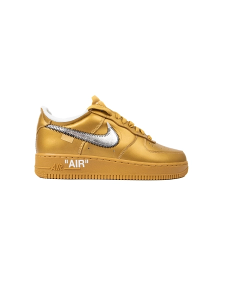 OFF WHITE Nike Air Force 1 Low Gold,NIKE AIR FORCE,NIKE SHOES Reps