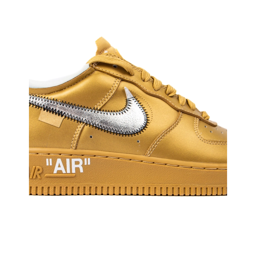 OFF WHITE Nike Air Force 1 Low Gold,NIKE AIR FORCE,NIKE SHOES Reps