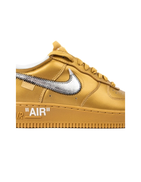 OFF WHITE Nike Air Force 1 Low Gold,NIKE AIR FORCE,NIKE SHOES Reps