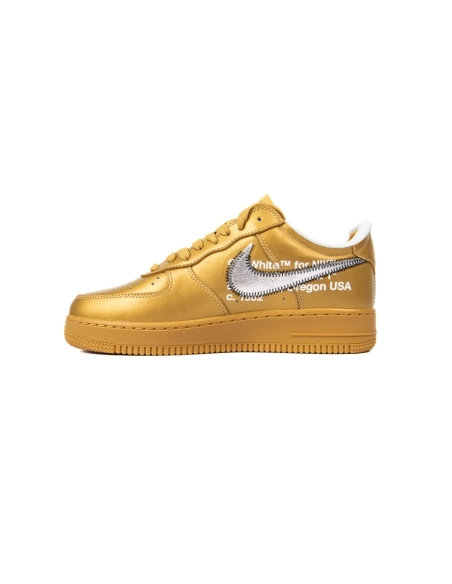 OFF WHITE Nike Air Force 1 Low Gold,NIKE AIR FORCE,NIKE SHOES Reps
