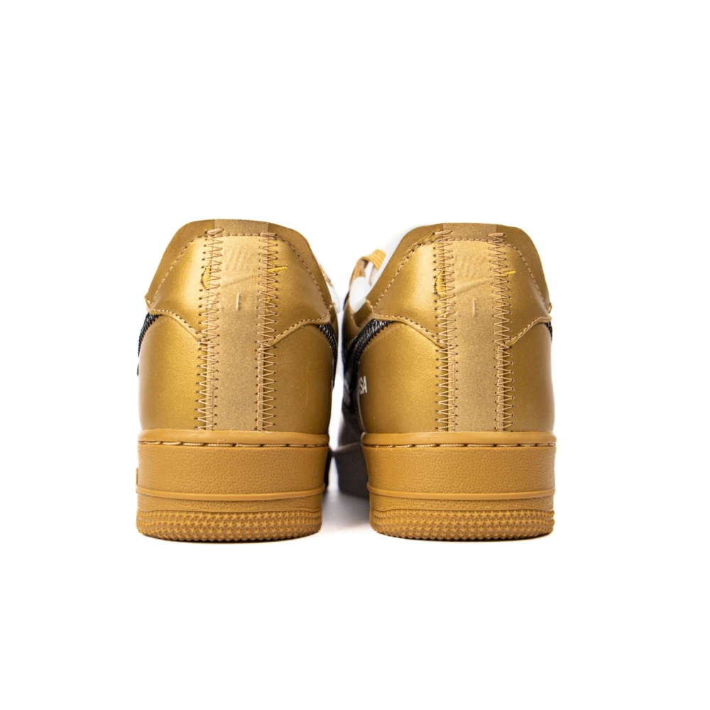 OFF WHITE Nike Air Force 1 Low Gold,NIKE AIR FORCE,NIKE SHOES Reps