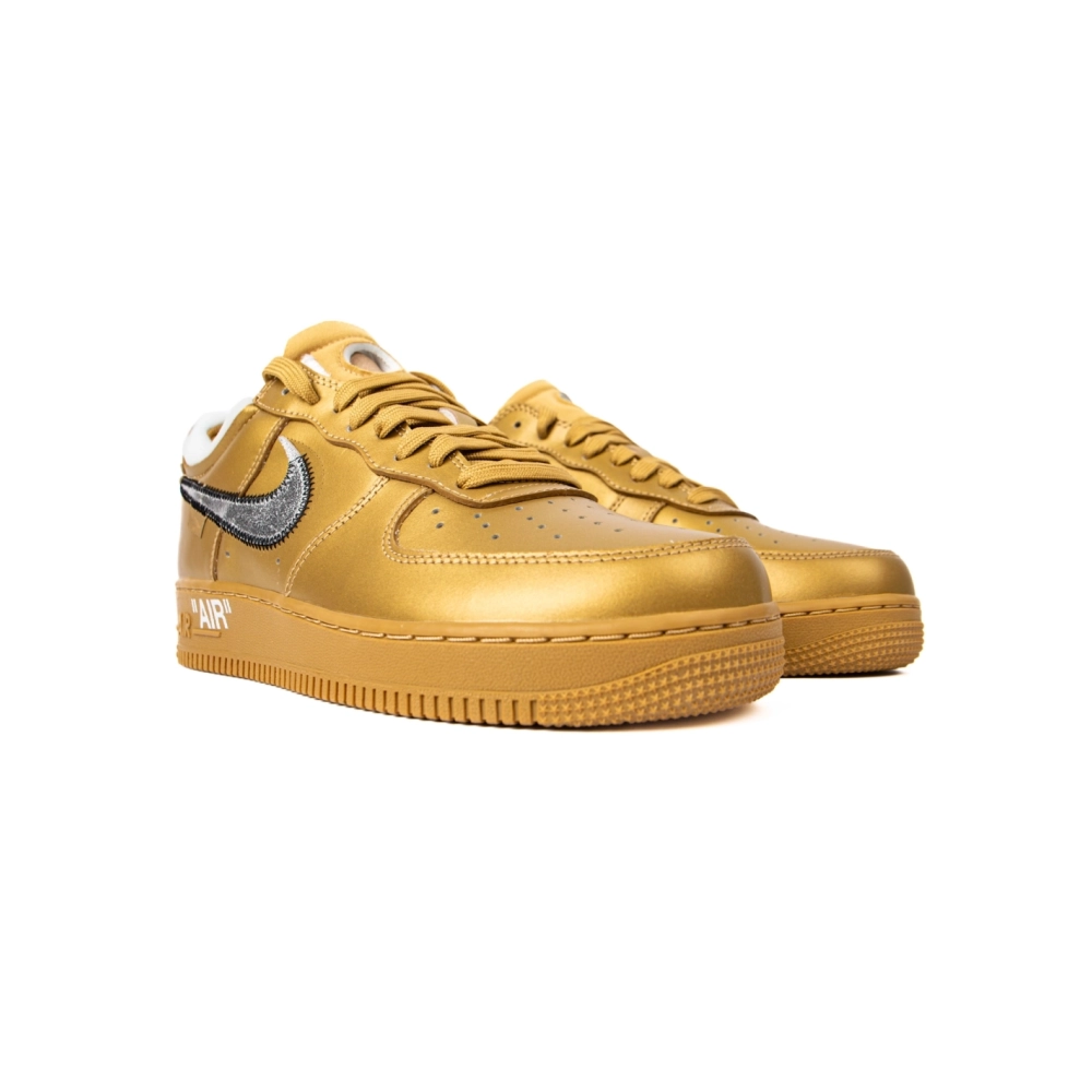 OFF WHITE Nike Air Force 1 Low Gold,NIKE AIR FORCE,NIKE SHOES Reps
