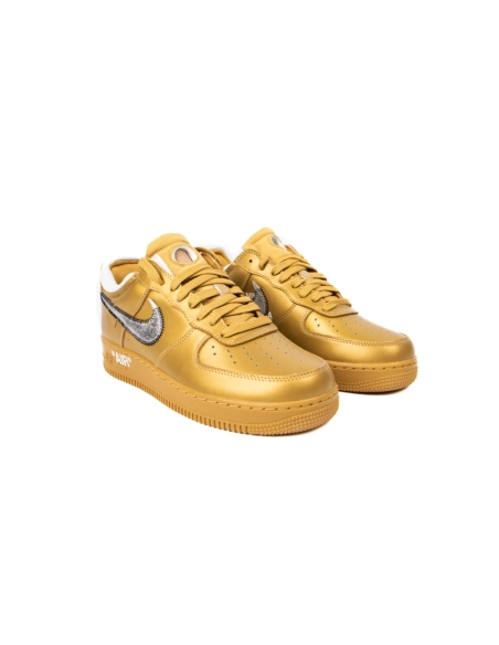 OFF WHITE Nike Air Force 1 Low Gold,NIKE AIR FORCE,NIKE SHOES Reps