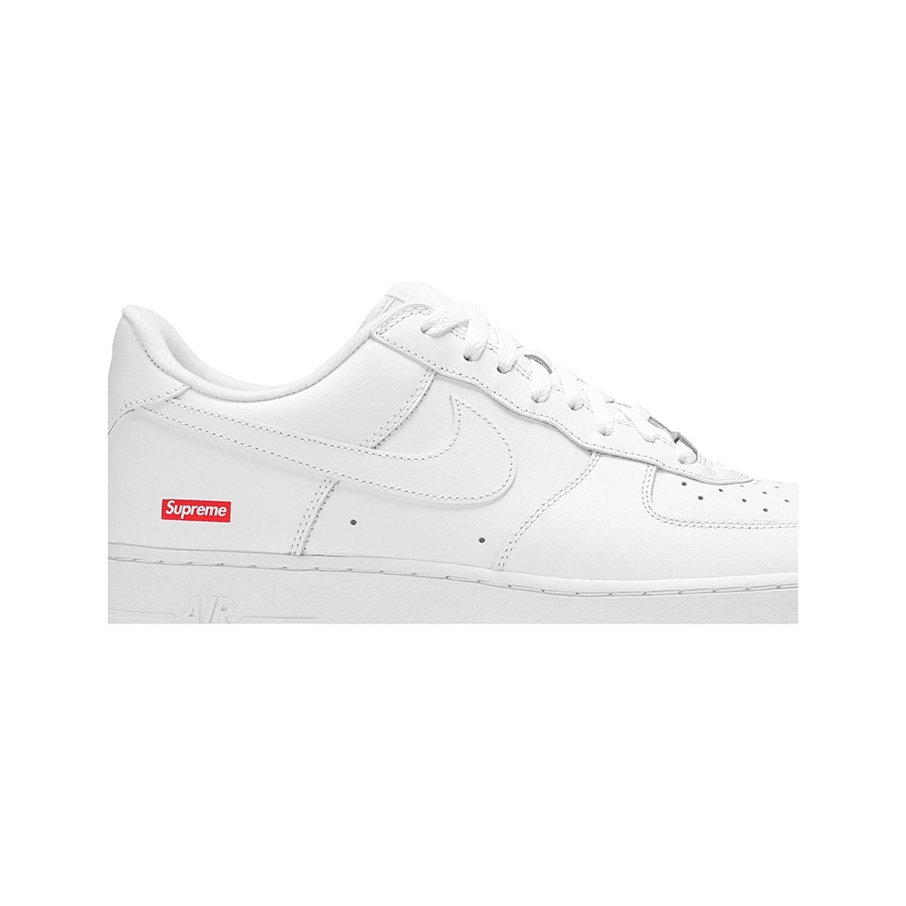 SUPREME X AIR FORCE 1 LOW BOX LOGO WHITE,NIKE AIR FORCE,NIKE SHOES Reps