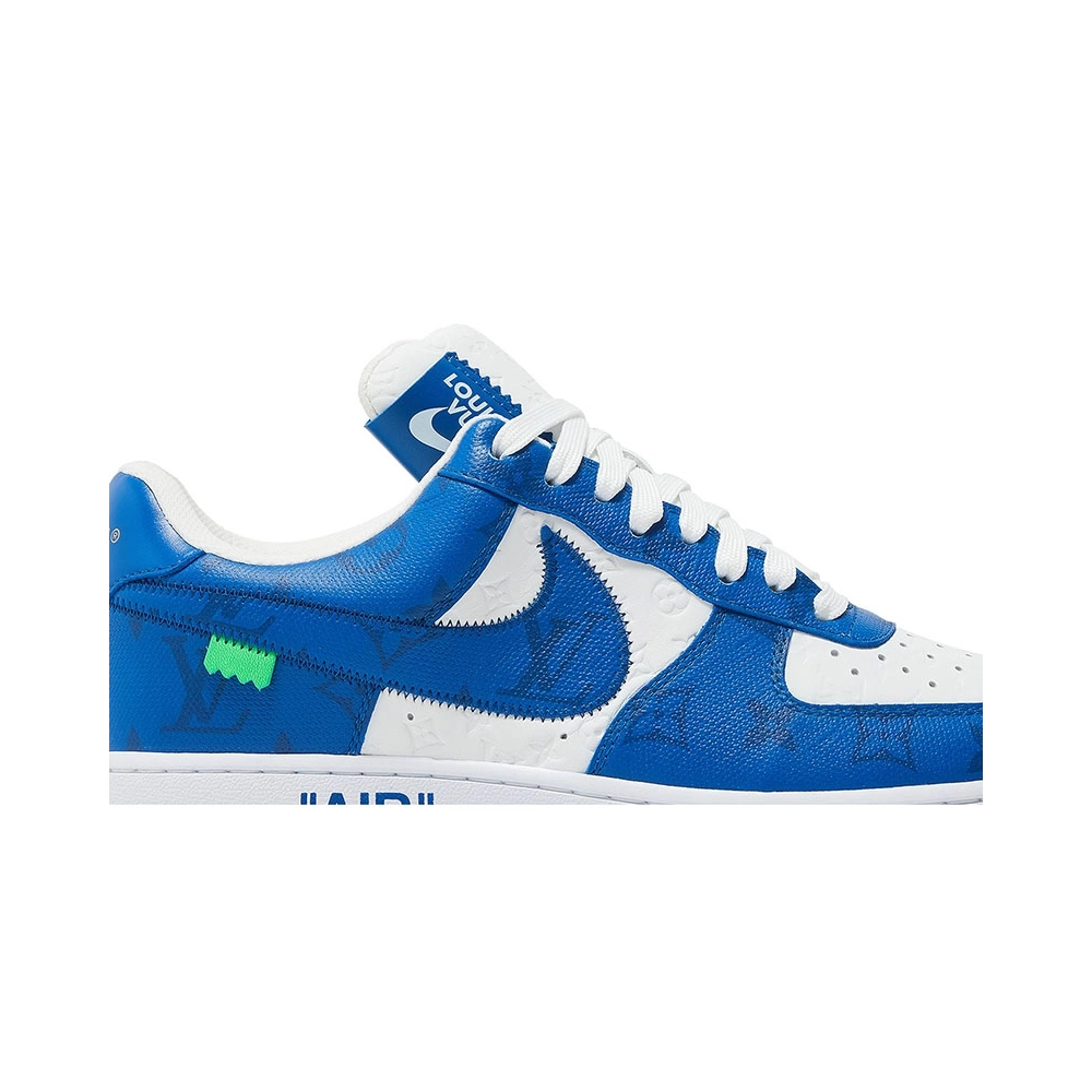 Louis Vuitton x Air Force 1 Low White Team Royal,NIKE AIR FORCE,NIKE SHOES Reps