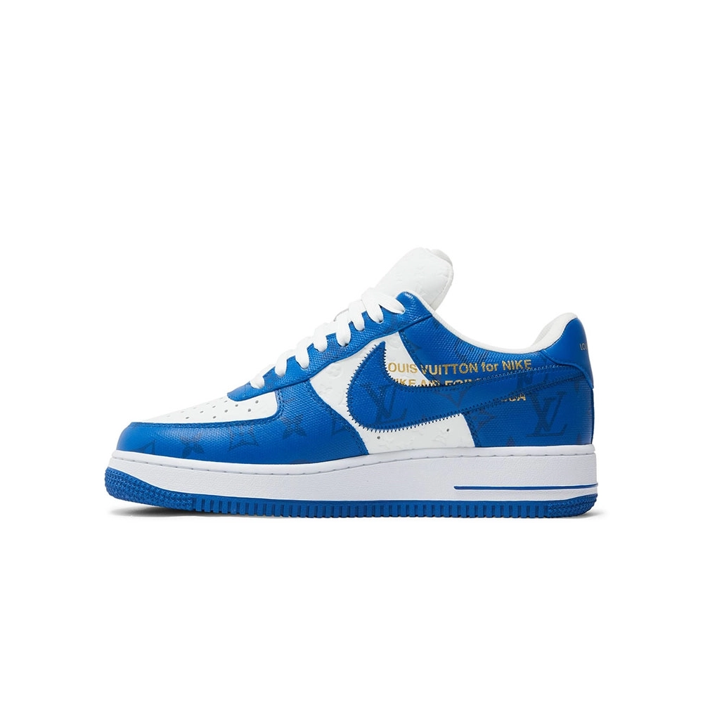 Louis Vuitton x Air Force 1 Low White Team Royal,NIKE AIR FORCE,NIKE SHOES Reps