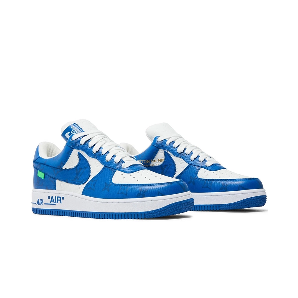 Louis Vuitton x Air Force 1 Low White Team Royal,NIKE AIR FORCE,NIKE SHOES Reps