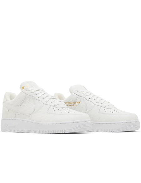 Louis Vuitton x Air Force 1 Low Triple White,NIKE AIR FORCE,NIKE SHOES Reps