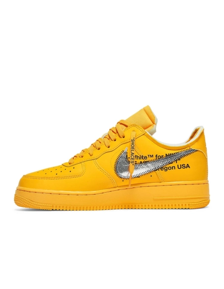 OffWhite x Air Force 1 Low Lemonade,NIKE AIR FORCE,NIKE SHOES Reps