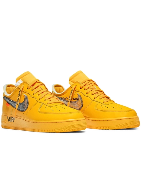 OffWhite x Air Force 1 Low Lemonade,NIKE AIR FORCE,NIKE SHOES Reps