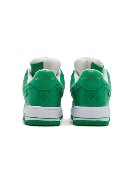 Louis Vuitton x Air Force 1 Low White Gym Green,NIKE AIR FORCE,NIKE SHOES Reps