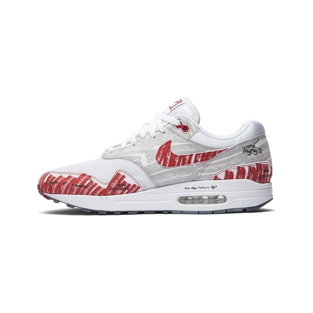 Air Max 1 Sketch To Shelf University Red,NIKE AIR MAX,NIKE SHOES Reps