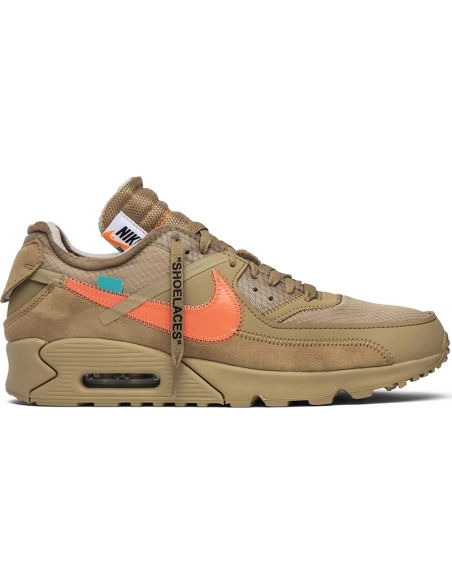 OffWhite x Air Max 90 Desert Ore,NIKE AIR MAX,NIKE SHOES Reps