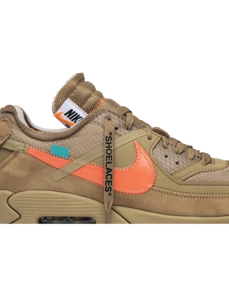 OffWhite x Air Max 90 Desert Ore,NIKE AIR MAX,NIKE SHOES Reps
