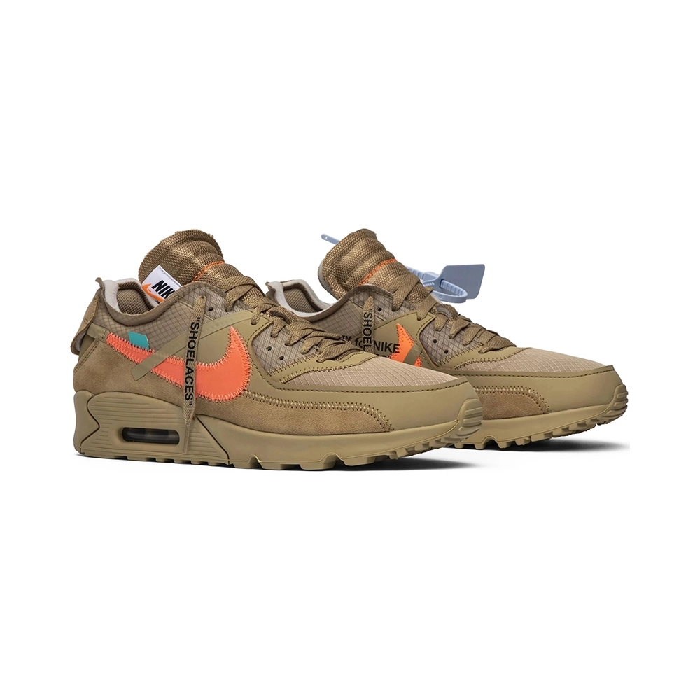 OffWhite x Air Max 90 Desert Ore,NIKE AIR MAX,NIKE SHOES Reps
