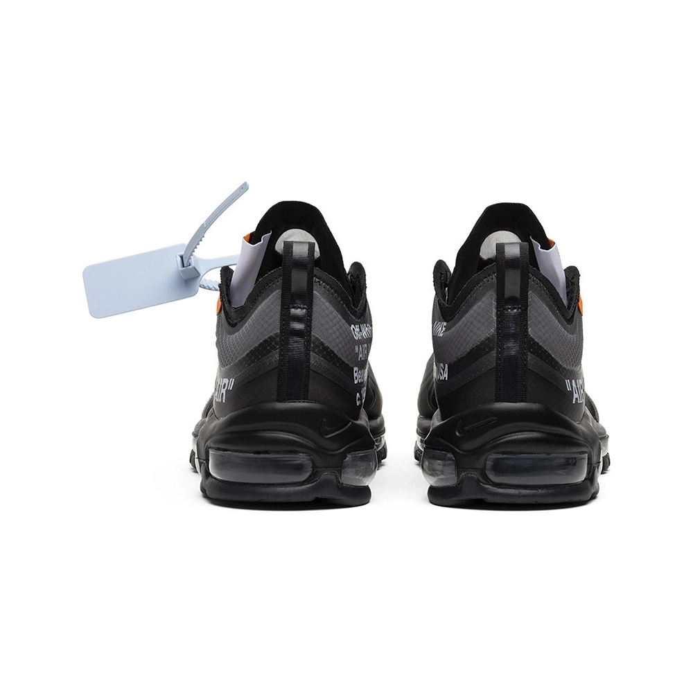 OFFWHITE X AIR MAX 97 BLACK,NIKE AIR MAX,NIKE SHOES Reps