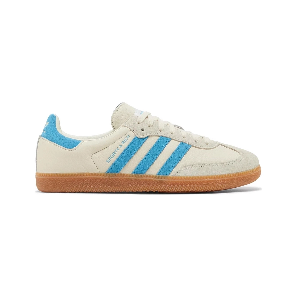 Adidas Samba OG Sporty Rich Cream Blue,ADIDAS SAMBA,ADIDAS