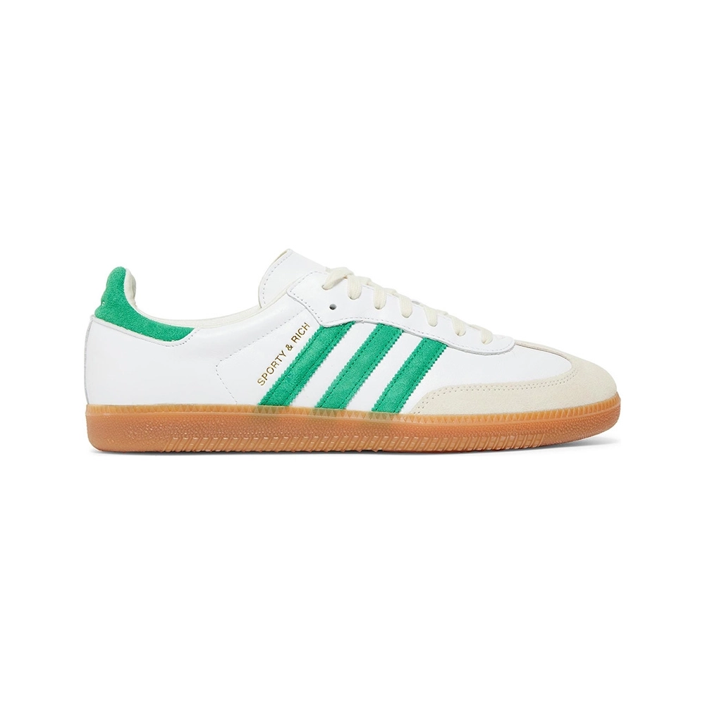 Adidas Samba OG Sporty Rich White Green,ADIDAS SAMBA,ADIDAS
